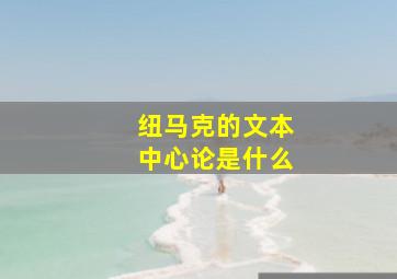 纽马克的文本中心论是什么