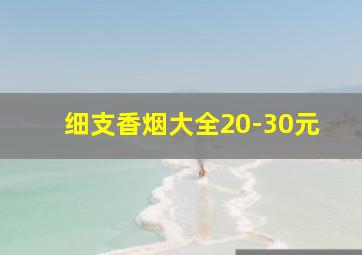 细支香烟大全20-30元