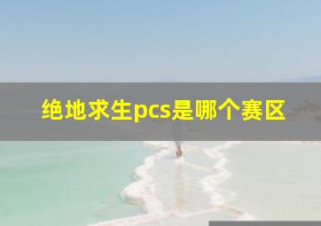 绝地求生pcs是哪个赛区