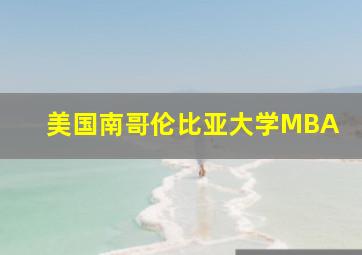 美国南哥伦比亚大学MBA