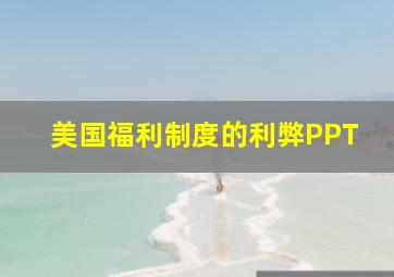 美国福利制度的利弊PPT