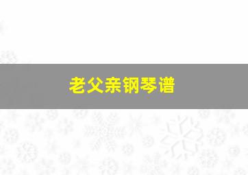 老父亲钢琴谱