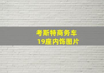 考斯特商务车19座内饰图片