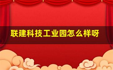 联建科技工业园怎么样呀