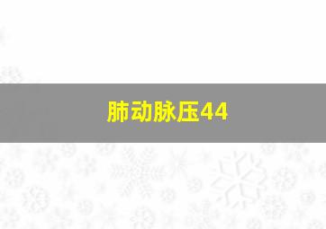 肺动脉压44