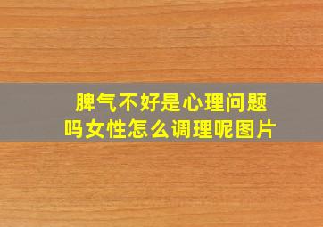 脾气不好是心理问题吗女性怎么调理呢图片