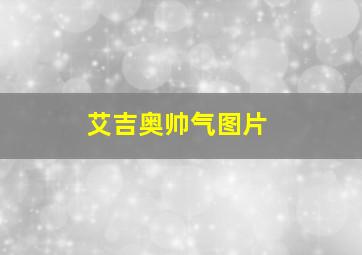 艾吉奥帅气图片