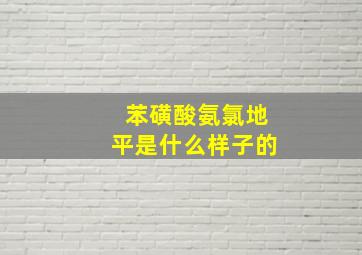 苯磺酸氨氯地平是什么样子的