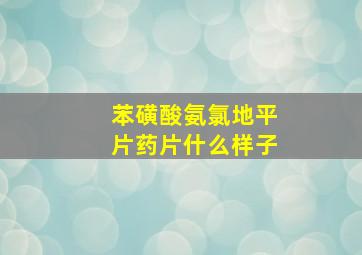 苯磺酸氨氯地平片药片什么样子