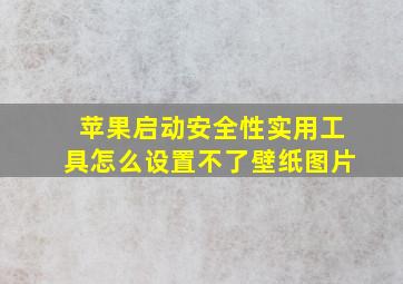 苹果启动安全性实用工具怎么设置不了壁纸图片