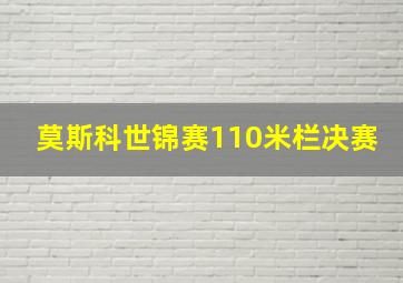 莫斯科世锦赛110米栏决赛