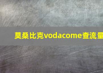 莫桑比克vodacome查流量