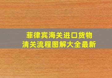 菲律宾海关进口货物清关流程图解大全最新