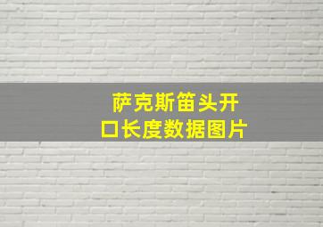 萨克斯笛头开口长度数据图片