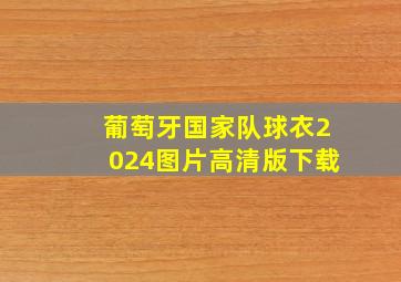 葡萄牙国家队球衣2024图片高清版下载