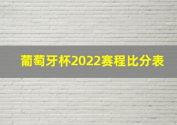 葡萄牙杯2022赛程比分表