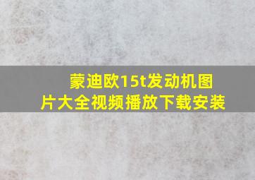 蒙迪欧15t发动机图片大全视频播放下载安装