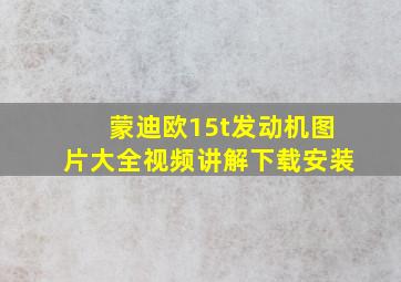 蒙迪欧15t发动机图片大全视频讲解下载安装