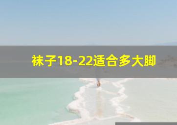 袜子18-22适合多大脚