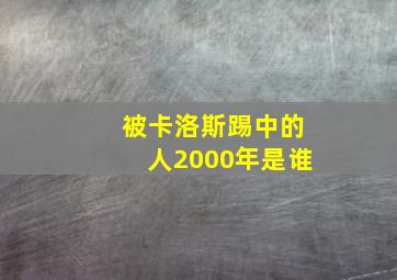 被卡洛斯踢中的人2000年是谁