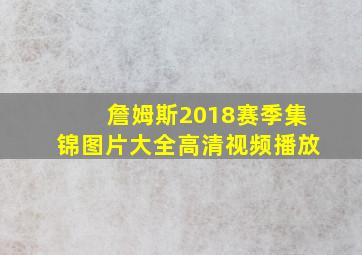 詹姆斯2018赛季集锦图片大全高清视频播放