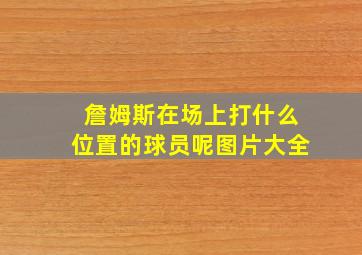 詹姆斯在场上打什么位置的球员呢图片大全