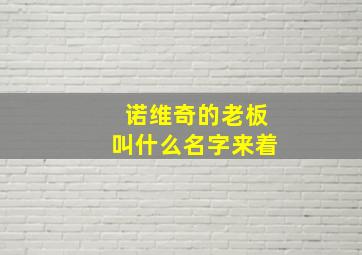 诺维奇的老板叫什么名字来着