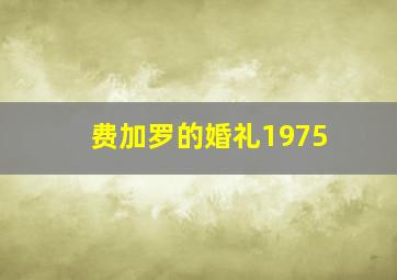 费加罗的婚礼1975