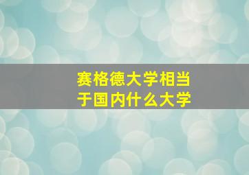 赛格德大学相当于国内什么大学