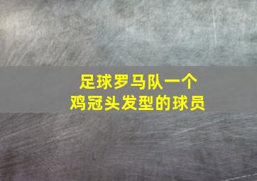 足球罗马队一个鸡冠头发型的球员