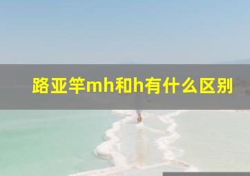 路亚竿mh和h有什么区别