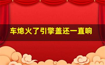 车熄火了引擎盖还一直响