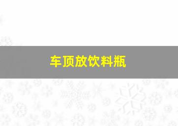 车顶放饮料瓶