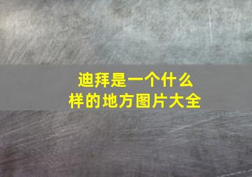 迪拜是一个什么样的地方图片大全