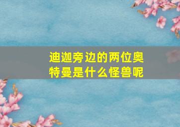 迪迦旁边的两位奥特曼是什么怪兽呢