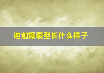 迪迦爆裂型长什么样子