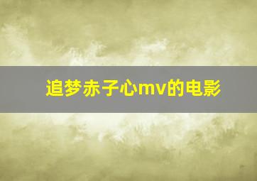 追梦赤子心mv的电影