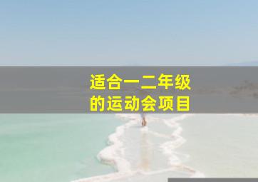 适合一二年级的运动会项目