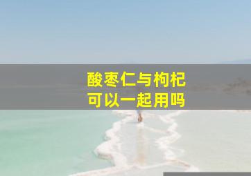 酸枣仁与枸杞可以一起用吗