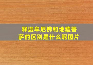 释迦牟尼佛和地藏菩萨的区别是什么呢图片