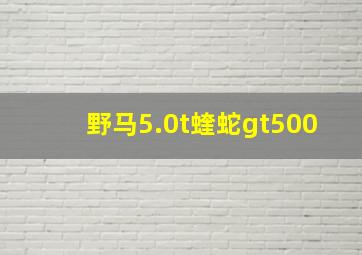 野马5.0t蝰蛇gt500