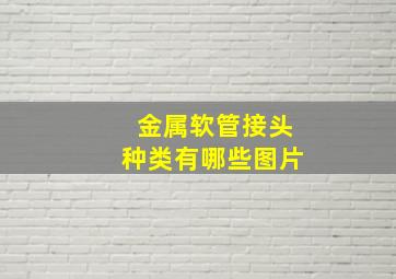 金属软管接头种类有哪些图片