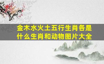 金木水火土五行生肖各是什么生肖和动物图片大全