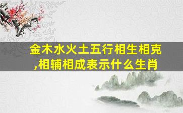 金木水火土五行相生相克,相辅相成表示什么生肖