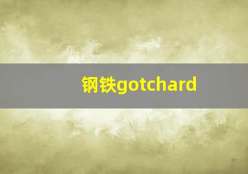 钢铁gotchard