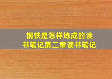 钢铁是怎样炼成的读书笔记第二章读书笔记