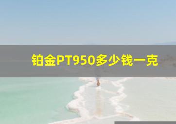 铂金PT950多少钱一克