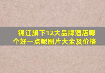 锦江旗下12大品牌酒店哪个好一点呢图片大全及价格