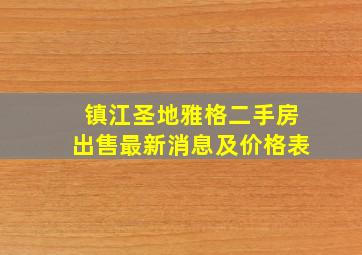 镇江圣地雅格二手房出售最新消息及价格表