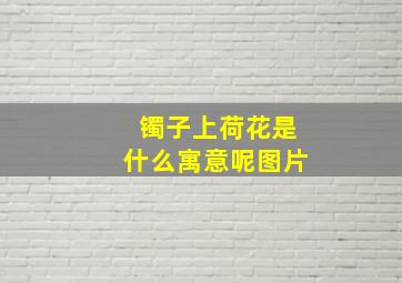 镯子上荷花是什么寓意呢图片